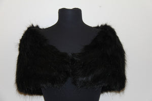 Black Fur Wrap