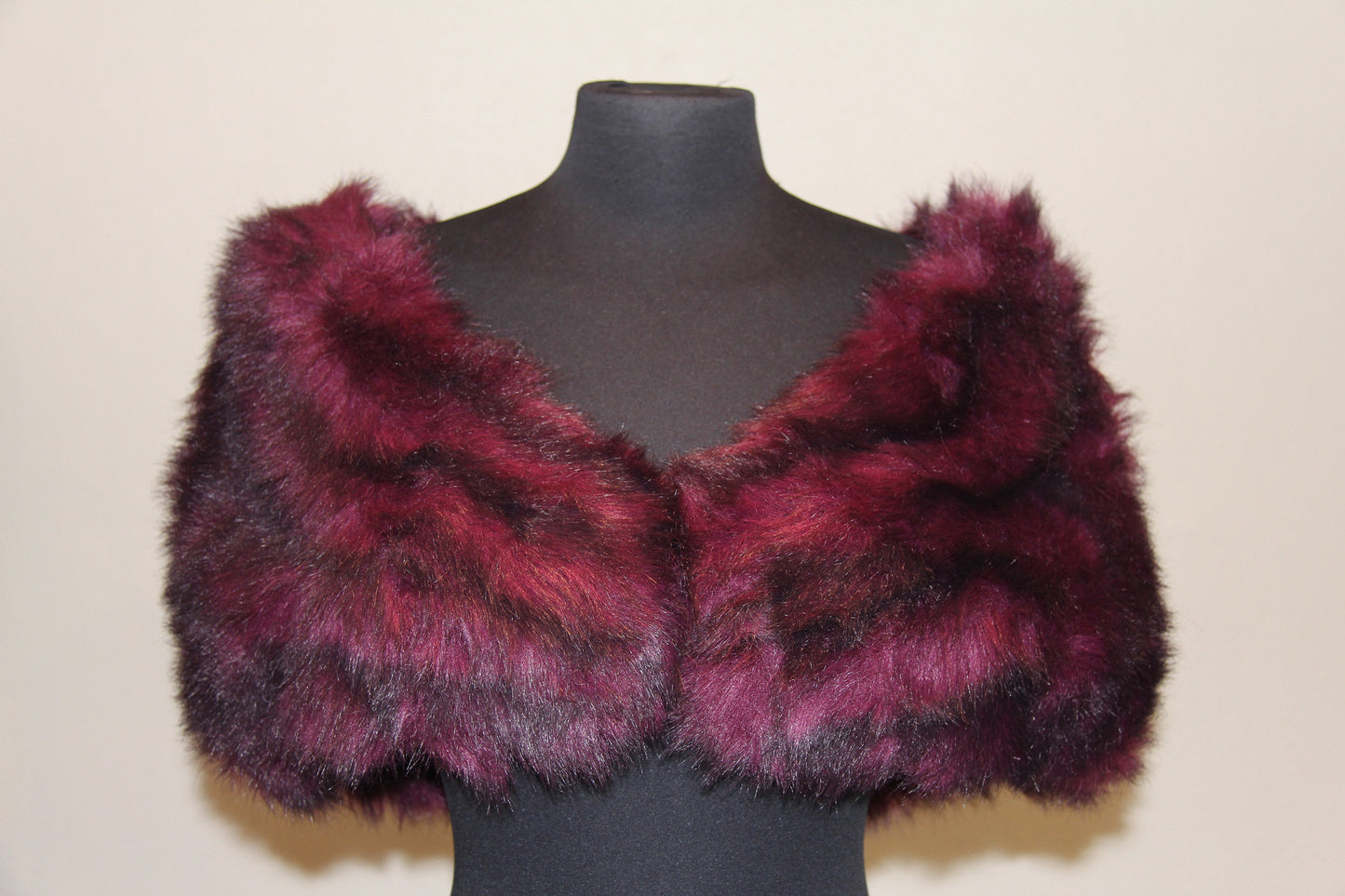Wine Mix Fur Wrap