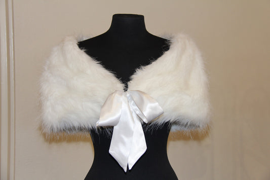 Snow White Fur Wrap