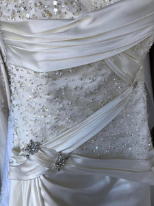 Close detail of actual gown